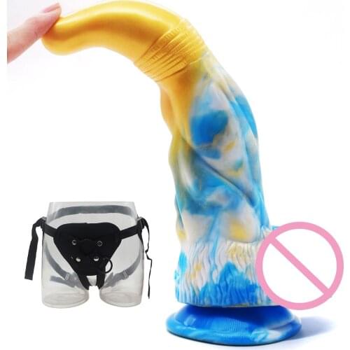 2021 New Lesbian Dildo Anal Sex Toys For Woman Men Masturbator Silicone Suction Cup Dildos Butt Plug Fake Penis Erotic Sex-Toy