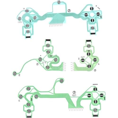 New Replacement Buttons Ribbon Circuit Board for PS4 Dualshock 4 Pro Slim Controller Conductive Film Keypad flex Cable PCB