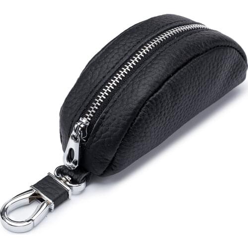 New Soft Comfortable Hobo First Layer Cowhide Leather Car Keys Coins Lipsticks Three In One Bag Mini Women Small Items Holder