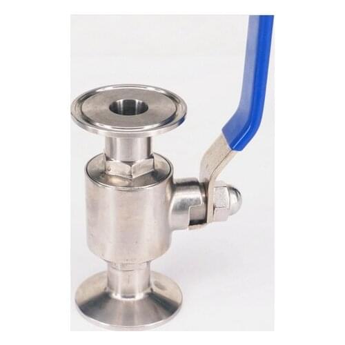 3/4" 19mm 304 Stainless Steel Sanitary Ball Valve 1.5" Tri Clamp Ferrule Type For Homebrew Diary Product