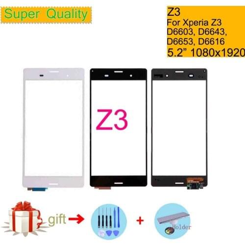 Touchscreen For Sony Xperia Z3 D6603 D6643 D6653 D6616 Touch Screen Digitizer Front Outer Glass Touch Panel Sensor Lens NO LCD