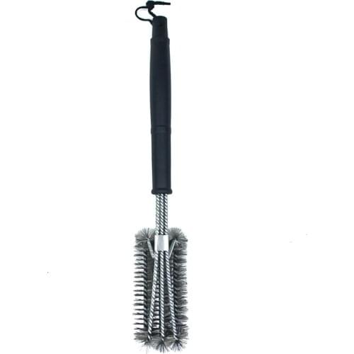 BBQ Grill Barbecue Brush Stainless Steel Wire Bristles Nonstick Cleaning Brush with Handle Durable Chef Accessories