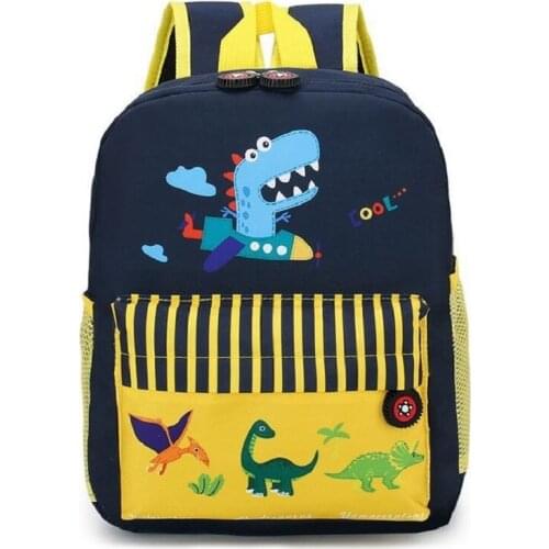 Kids Dinosaur School Bag Fashion Children Lightweight Waterproof Bookbag New Cartoon Printing Backpack Boys High Capacity Bolsas