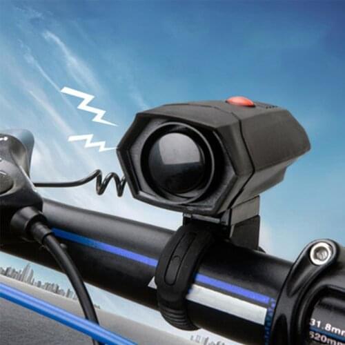 Bike Horn Electronic Bicycle Bell 110dB Waterproof 3 Adjustable Sound Modes Easy Install