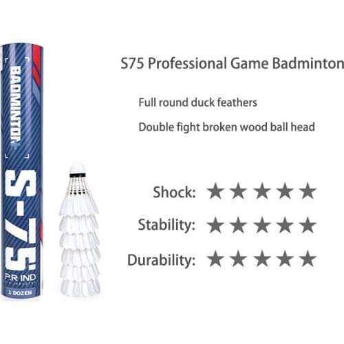 Badminton Shuttlecocks Duck Feather Sports Professional Game Badminton Club-Level Ball Badminton Accessories Equipment