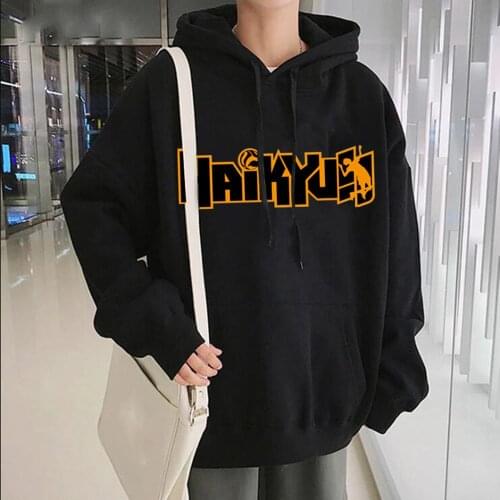 Japanese Anime Haikyuu Hoodies Anime Bokuto Manga Shoyo Volleyball Unisex Hoodie Streetwear New Fashion Casual Sweatshirt SUNOWE