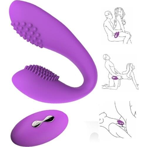 Female G Spot Vibrator Dildo Double Vibrator Vagina Massage Sex Toys for Women Wireless Remote Control Dildo Vibrating Egg Adult