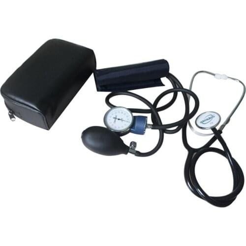 1pcs Medical Stethoscope + 1pcs Sphygmomanometer Manual Blood Pressure Heart Rate Measure Health Monitor Kit