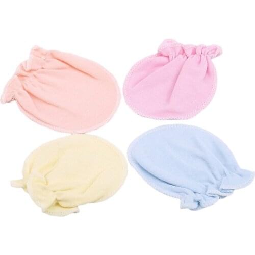 4 Pair /set Anti Scratching Gloves Baby Gloves Newborn Gloves Protection Face Baby Mittens Glove Infant Accessories