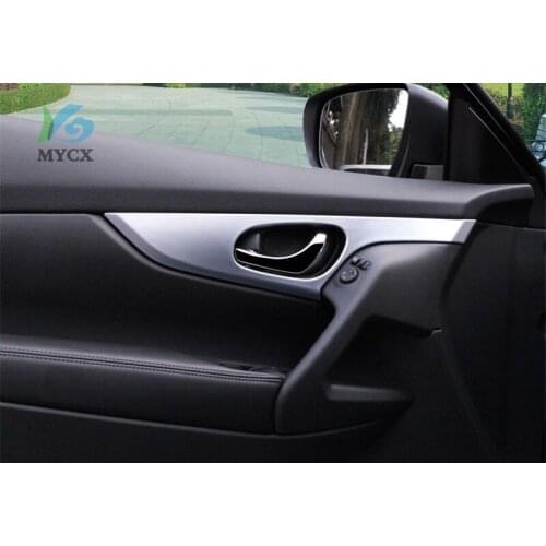 For Nissan X-Trail T32 car accessories 2014-2018 ABS Chrome Door Bowl Cover Trim Interior Handle XTrail X Trail Car-styling 4pcs