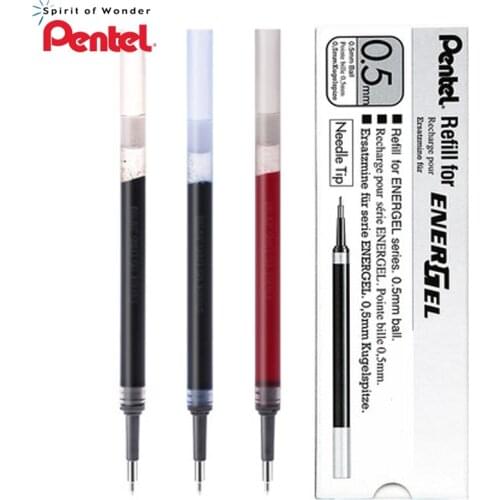 Pentel 6pcs EnerGel LRN5 XLRN4 Needle-Point Gel Pen Refill - 0.5 mm/0.4mm Black/Blue/Red For Pentel BLN-75