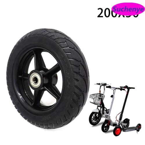 8 inch Wheel Scooter Solid Tire 200x50 Wheel Electric Wheel Hub Non Pneumatic Electric Scooter Tire