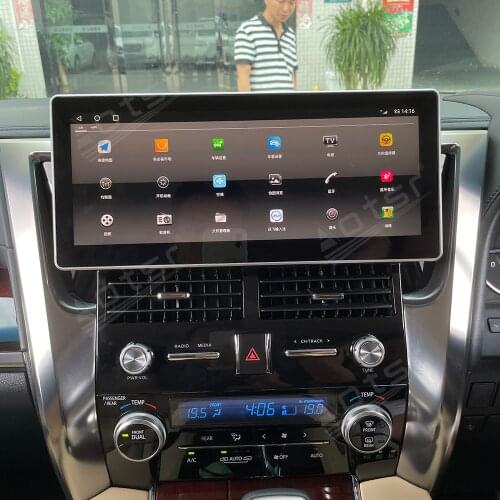 6+128G For Toyota Alphard 30 2015 - 2019 Tesla Screen Android Car Radio Multimedia Player GPS Navigation CarPlay PX6 12.3"