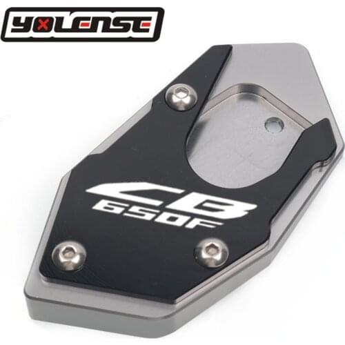 For HONDA CBR650F CB CBR 650F CB650F CBR650 F Motorcycle CNC Kickstand Foot Side Stand Extension Pad Support Plate Enlarge Stand