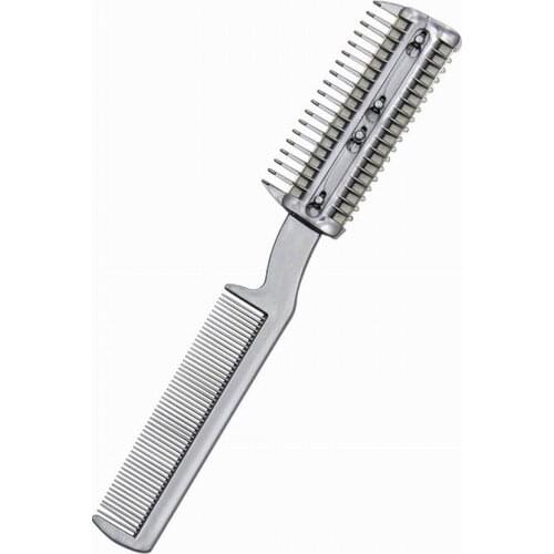 For Pet Dual-End Hair Trimmer Styler Hair Cutting Comb For Dogs Cats With 2 Blades Stainless Steel Manual Hair Razor With Comb