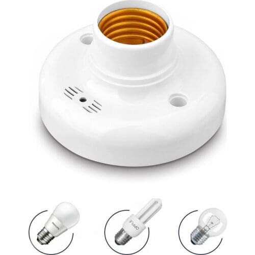E27 Lamp Holder Base Sound Sensor Control Switch Mount Screw Voice Induction LED Lamp Socket