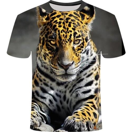 Summer Men Women Fashion 3D T-Shirt Animal Tiger Lion Leopard Pig Sloth Harajuku Clothes Tshirt Boy Girl Casual Tees Cool Tops