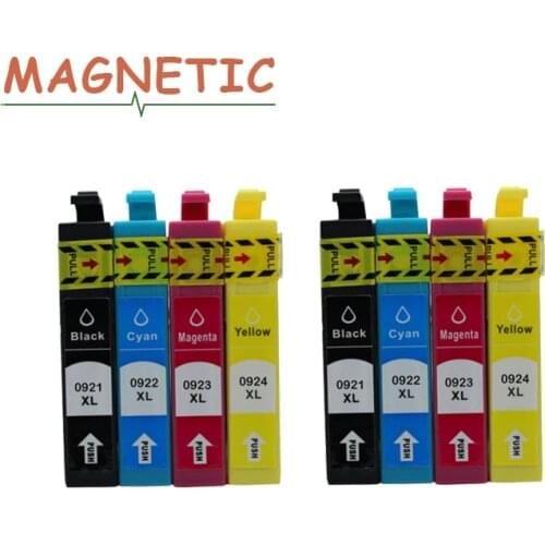 T0921 8pcs ink Cartridge for Epson T0921N Full Ink Work for Epson Stylus CX4300 TX117 T26 T27 TX106 TX119 TX109 C91 Printer 0921