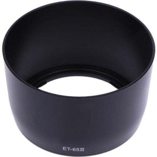 Camera Lens Hood ET-65 III For Canon EF 100-300mm f/4.5-5.6 135mm f/2.8 85mm f/1.8 USM / EF 100mm f/2 USM Protects lens