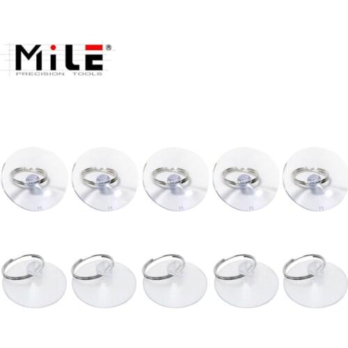 MILE Light Duty Small Mini Suction Cup with Metal Key Ring for Smart Phone Tablet LCD Screen Opening Repair Tools