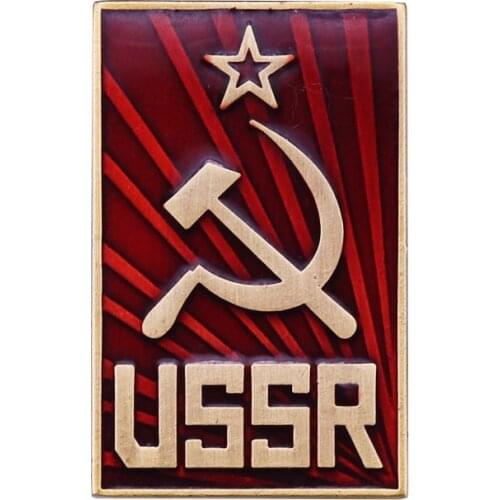 Russian USSR Soviet Red Army Star Badge Communism Emblem jewelry