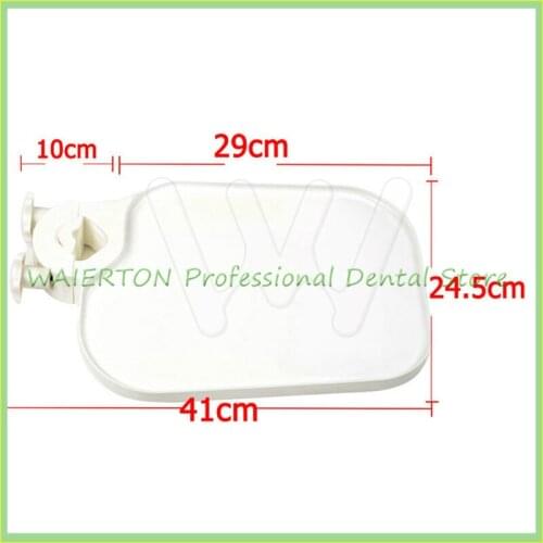 Dental Plastic Post Mounted Shelf Tray Table Dentistry Chair Accessories for Dental Chair unit