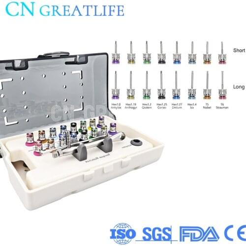 Universal Implant Torque Ratchet Screwdrivers Wrench Dental Handpiece Low Speed Repair Tool Kit Dental Implant Prosthetic Kit