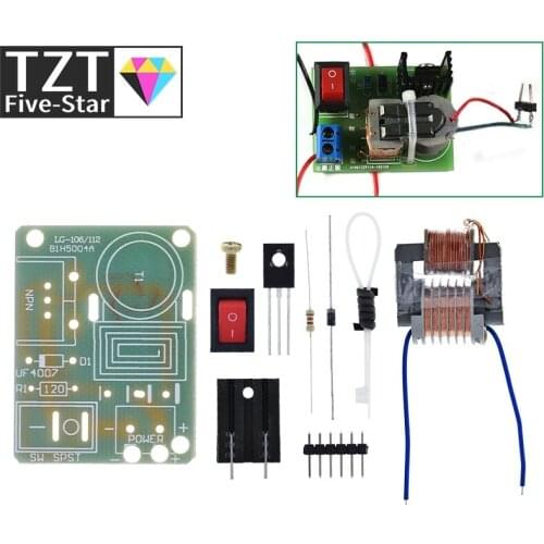15KV High Frequency DC High Voltage Arc Ignition Generator Inverter Boost Step Up 18650 DIY Kit U Core Transformer Suite 3.7V