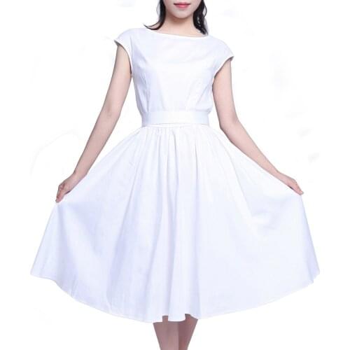 When We Retro White Summer Dresses