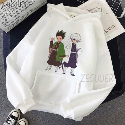 Kurapika Killua Zoldyck Hunter X Hunter Womens Hoodies Sweatshirts Anime Hoodies Sweatshirts Pullover Female Hoodie Sweatshirt