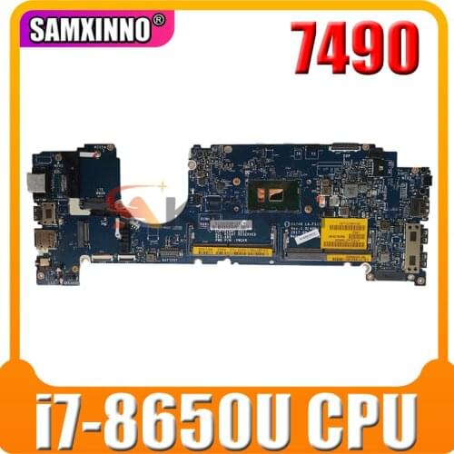 100% working for DELL LATITUDE 7490 motherboard 0NFCCJ CN-0NFCCJ DAZ40 LA-F322P with i7-8650u cpu on board tested ok