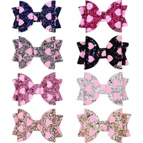 100pcs Bling Sequins Dog Accessories Valentines Day Large Dogs Hair Clips Heart Dog Hairpins Pet Grooming Supplies