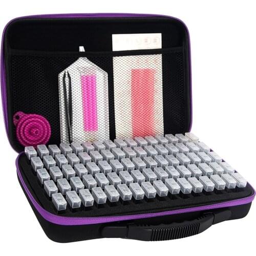 20/40/80 boxs diamond painting box Diamond Embroidery Accessories diamond mosaic Carry Case Container Storage Box Hand Bag Tools