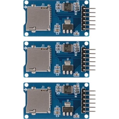 3x Micro-SD SDHC Shield TF Card Memory Shield Module 6 Pin SPI For Arduino