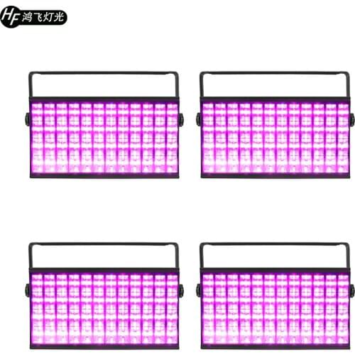 4 Pieces / 48 LED 3in1 Wash Wall Strobe Light 48x3w Grille RGB 3in1 LED KTV Private Room Bar Wedding Wall Washer Surface Light