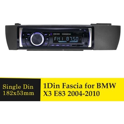 1 Din Car Stereo Radio Trim Panel Fascia Frame for BMW X3 E83 2004-2010 Car Radio Fascia DVD Frame Auto Stereo Panel Refit Kit