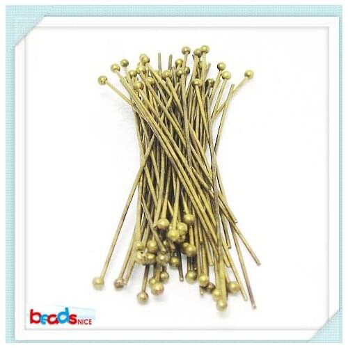 BeadsniceID17409 500pcs jewelry bead making findings ball head pins 2inches long headpins in stock item
