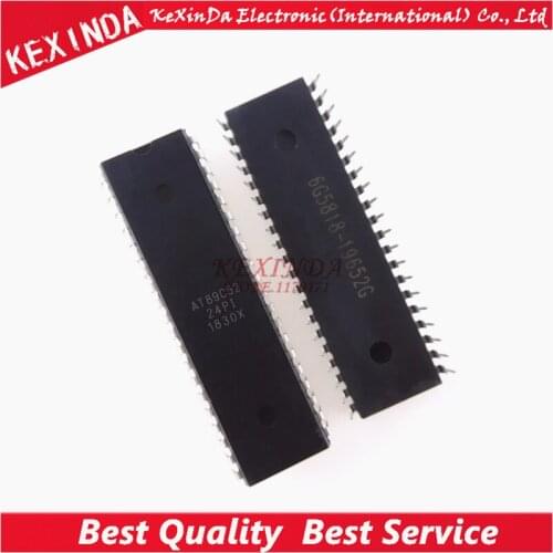 Free shipping 10pcs/lot AT89C52-24PI AT89C52 MCU 8BIT 8KB FLASH DIP-40