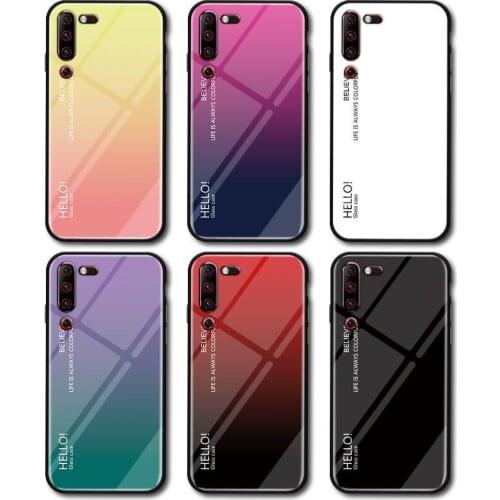 Lenovo Z5S Z6 Pro Z6Lite Case Colored Tempered Glass Gradient Back Cover Case for Lenovo Z5S Z6lite Z6Pro Hard Cover Protector