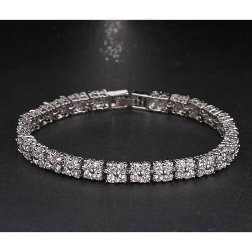 Emmaya Hot Sale High Quality Exquisite Bracelet Luxurious Shinny Cubic Zirconia Bracelets For Women Wedding Party