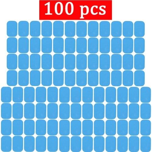 100Pcs Replacement Abs Gel Pads Muscle Electric Stimulator Body Training Device Gel Pads for EMS Abdominal ABS Trainer Gel Patch
