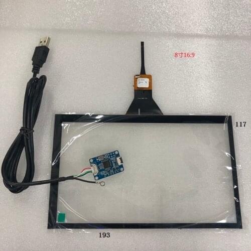 8-inch 193*117 Raspberry Pi Tablet PC Navigation Capacitive Touch Digitizer Touch Screen Panel Glass USB Driver Board