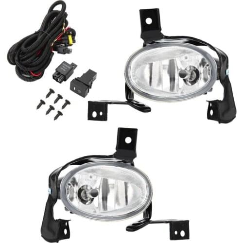 H11 12V 55W Car Fog Lamp for Honda CR-V CRV 2010-2011 Front Bumper Grille Fog Light w/Switch+Wiring Fog Light Assembly