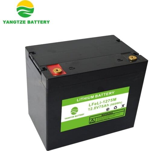 Yangtze deep cycle lithium-ion solar battery 12.8v 75ah
