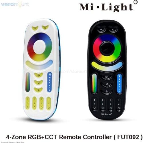 MiLight FUT092 2.4G 4-Zone Group Control RGBWW RF Wireless Remote Controller Optional Wall Holder for Miboxer RGBCCT LED Light