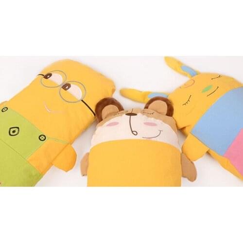 Many Colors Organic Cotton Flat Head Baby Pillow Infant Toddler Bedding Newborn Soft Neck Pillow