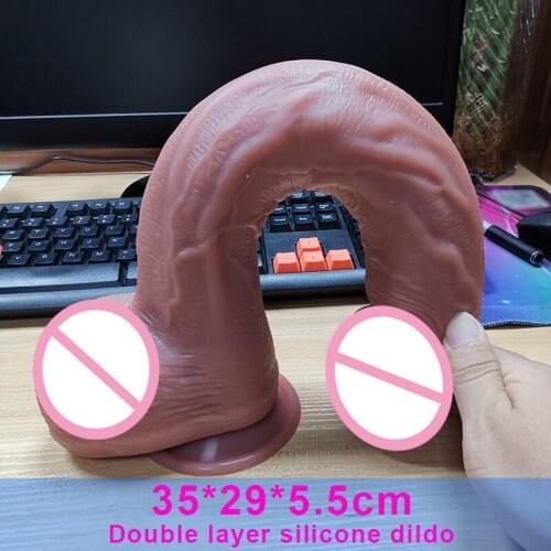 Soft Silicone Super Realistic Huge Dildo Flexible Big Penis Dick with Suction Cup Adult Products Sex Toys for Women Masturbation