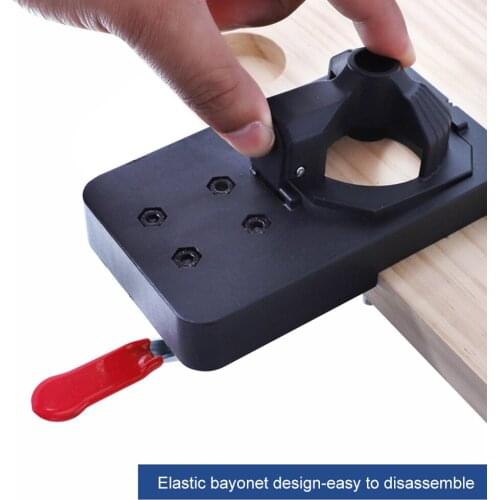 35mm Hinge Boring Jig Hole Drilling Guide Locator with Fixture Woodworking Door Hole Opener Template Cabinets Tools