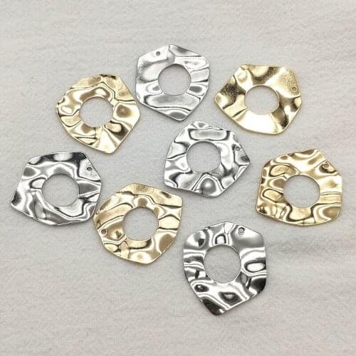 New Arrival! 28X26mm 50pcs Copper Irregular Geometry Charm For Handmade Necklace Earring DIY Parts Jewelry Findings & Components