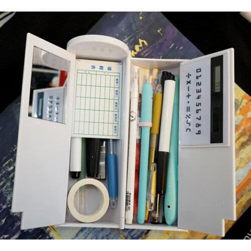 Pencil Case Organizer Creative Multi-Function Large-Capacity Pen Box With mirror School Supplies Pen Box